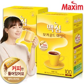 맥심 모카골드 솔루블 블랙커피 100+100T (커피만), 900mg, 100개입, 2개