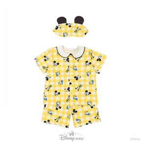 [디즈니베이비 여름]미키체크모달파자마(안대)(YELLOW)_79R317801