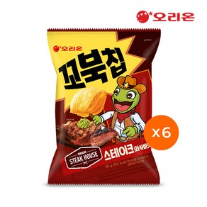 오리온 꼬북칩 스테이크와사비(80g) x 6개, 80g