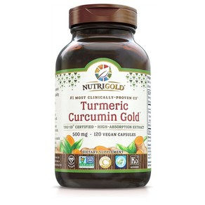 NutiGold Tumeic Cucumin 뉴트리골드 터메릭 커큐민 500mg 120캡슐, 120정, 1개