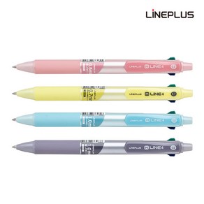 [ABC문구] 라인플러스 M-LINE M라인4 4색볼펜 멀티펜 1자루 (인쇄가능), 코랄(0.7mm), 1개
