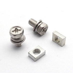 2세트 범용 오토바이 스쿠터 ATV 먼지 자전거 배터리 터미널 너트 및 볼트 나사 M5x10mm M6x12mm 4Ah 5Ah, 2개