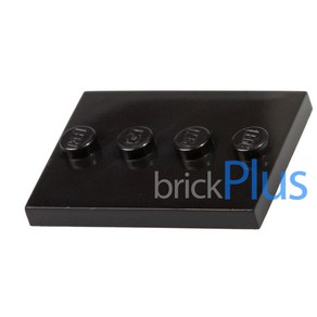 레고 부품 미피 미니피겨 미니피규어 밑판 / 플레이트 / 스탠드 Black Tile Modified 3 x 4 with 4 Studs in Center 88646 4571146