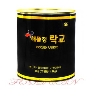 해품정 SS 락교 3kg, 1개