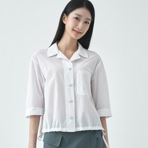 [지센] 여성 오픈카라 셔츠형 블라우스 GKAVJW751_[3컬러]