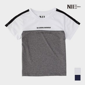 NII 아동 가슴배색 폴리카치온 티셔츠 NNKARVM3531