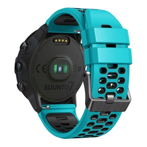 [호환] 실리콘 시계 스트랩 밴드 Suunto 7 9 D5 스파르탄 스포츠 손목 HR Bao 스마트 워치 교체 24mm, 08 Dakblue 블랙, 03 24mm, 1개