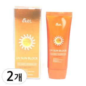 2개x70ml 이켈 UV 선 블록 크림 워터프루프 메이크업베이스, 2개, 70ml