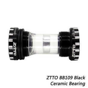 ZTTO 바텀 브래킷 세라믹 베어링 산악 MTB 자전거용 외부 BSA 시마노 SRAM GXP 자전거 부품용 68mm 73mm BB109, Ceamic BB109 Black, 1개