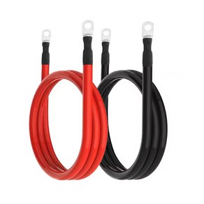 [에이원] 8AWG 60cm 검정색 실리콘 전선 파워뱅크 인버터 전원 케이블 8AWG 60cm black silicon wie cable
