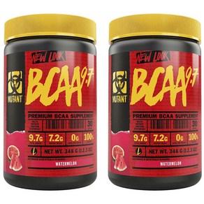 뮤턴트 BCAA 9.7 수박맛, 2개, 348g