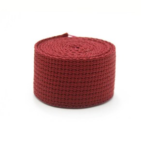 웨이빙끈 38mm - 버건디(1마 약90cm) 웨빙끈 가방끈, 1개