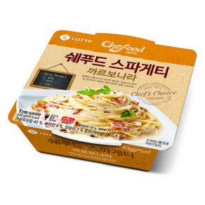 쉐푸드 까르보나라 냉동 스파게티, 5개, 220g