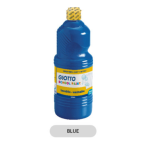 지오토 템페라물감 스쿨페인트 1000ml 대용량, BLUE (500ml 2개)