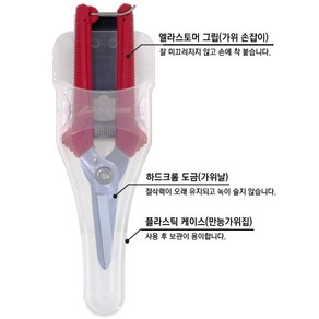 [케이스포함] 대건금속 다목적가위 DS-300C 전장200mm 논슬립 미끄럼방지 DS300C