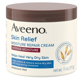 아비노 Aveeno 스킨 릴리프 인텐스 모이스처 리페어 보디 크림 11 oz, 11 Ounce (Pack of 1), 1개