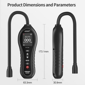 NOY NF-604 할로겐 가스 감지기 불소 감지기 자동차 냉매 설종 감지, [01] NF-604, 1개