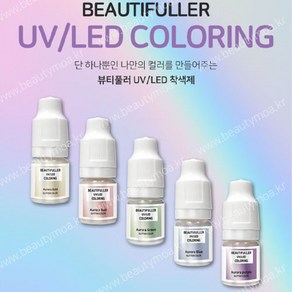 51종 100g 25g 10ml 5ml 뷰티풀러 착색제 UV/LED 글리터 색조합 젤믹스 레진 공예 젤호환 오로라 파스텔, 오로라그린/5ml, 1개