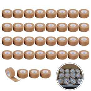 L-에센셜 자가점착 탄력 테이프 골프 볼링 스포츠 밴드 손가락밴드 손목밴드 핑거테이프 대용량, 베이지, 36개