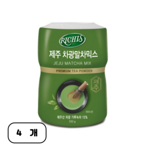 동서 리치스 제주 차광말차믹스 분말, 550g, 4개