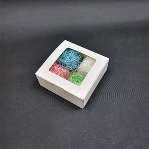 오즈패키지 화이트 원터치 다용도상자 창문화과자박스 포장4구 12x12cm(화과과자 케이스별매)-10매, 10개