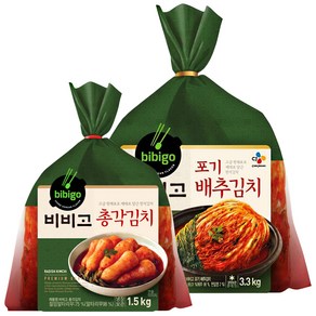 CJ 냉장 비비고 포기배추김치3.3kg+총각김치1.5kg, 1세트, 3.3kg