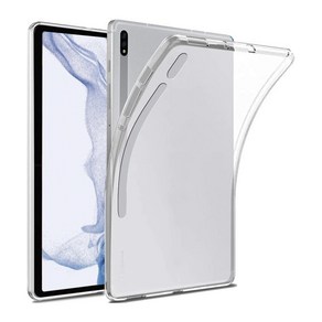 갤럭시탭S8 플러스 12.4 젤리 케이스 SM-X800 X806 X806N 삼성 갤탭 S8+, 젤리 케이스(반투명), 1개