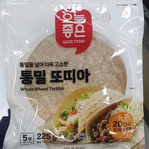 오늘좋은 통밀 또띠아 225g 20cm