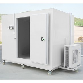 저온창고 2평 워크인 조립식 저장고 냉풍 업소, 3x2x2.2미터 220V-18°~10°