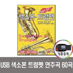 USB 색소폰 트럼펫 연주곡 60곡-팝송 경음악 연주음악