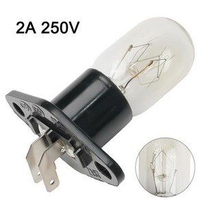 전자 레인지 오븐 전구 냉장고 조명 전구 베이스 디자인 거치대 교체 범용 2A 250V 25W, 한개옵션1, 한개옵션1