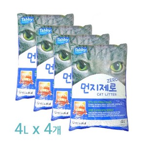 테비토퍼 먼지제로 벤토나이트모래, 4L, 4개