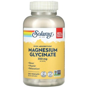 솔라레이 마그네슘 고흡수350mg 240정 Magnesium Glycinate, 1개