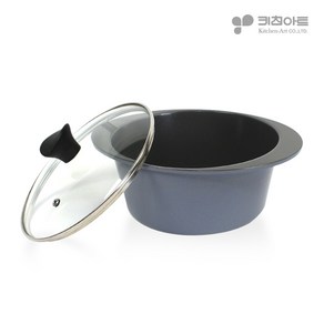 키친아트 인덕션 가스 국산IH 세라믹 양수냄비 20cm PFOA FREE, 1개, 모던블루