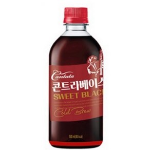 칸타타콘트라베이스 콜드브루 스위트블랙, 500ml, 24개