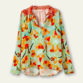 오일릴리 블라우스 그린 Oilily Bamboo blouse 오일릴리 뱀부 블라우스