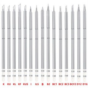 T12 전기 구리 납땜 인두 팁 T12K B2 BC1 ILS BCF2 D16 KF Hakko fx951 DIY 용접 헤드 납땜 스테이션 키트, T12-D12, 12) T12D12, 1개