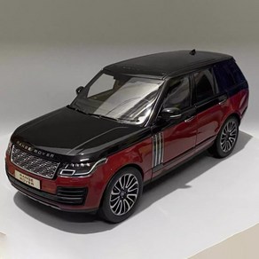 1:18 LCD 레인지로버 다이캐스트 자동차 SUV 모형, 레드 블랙, 1개