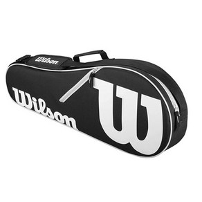 윌슨 어드밴티지 테니스 백 시리즈 라켓 가방 블랙/화이트 Wilson Advantage Tennis Bag Seies, Black/White, 1개