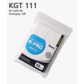 키모니 K-PRO 배드민턴 오버그립 KGT111(12ps), 화이트, 1세트