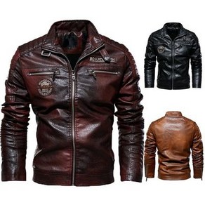 Men Fashion Leathe Jacket Coat Motocycle Style Male Business Casual Jackets Ovecoat