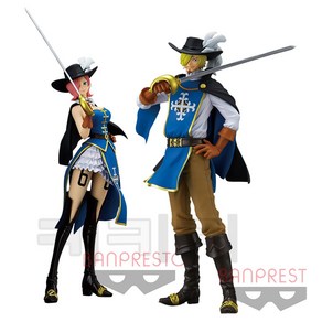 BANPRESTO [금고양이]정품 원피스 트레저 크루즈 빈스모크패밀리 2종세트 상디 & 레이쥬, 1개