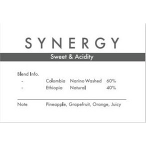 [200g] 시너지(SYNERGY)블랜드, 에스프레소, 200g, 1개
