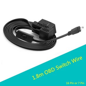 HUD 와이어 케이블 헤드 업 디스플레이 OBD 스위치 케이블 자동차 와이어 USB 미니 OBD2 16 핀, [01] OBD cable(7Pin), 1개