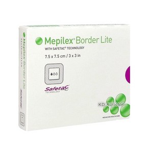 메피렉스 보더 라이트 7.5x7.5cm 5매 메필렉스 Mepilex Bode Lite, 없음, 1개