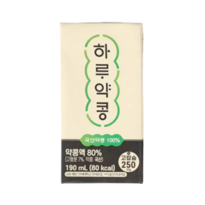 하루약콩두유 [48팩]하루약콩 두유, 190ml, 48개