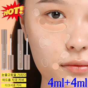 1+1/4ml+4ml 하이라이터 쉐이딩 리퀴드 컨투어 하이글로우 미네랄 하이라이팅 스틱 3D 시멘트 그레이 코 섀도우 크림/메이크업을 더욱 입체적으로!, 02# 쉐이딩, [1개] 4ml