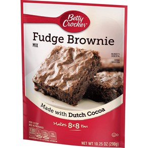 Betty Cocke Fudge Bownie Mix 10.25 oz. (Pack of 2) 베티 크로커 퍼지 브라우니 믹스 10.25온스 (2팩), 290g, 1개