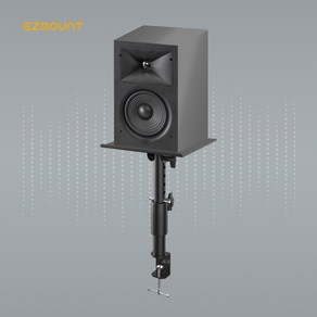 이지마운트 스피커 스탠드 받침대 거치대 클램프형 EZ SCM-01 (1PCS), 블랙(1PCS), 1개