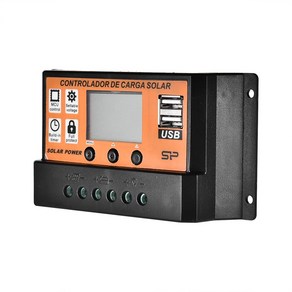 태양광컨트롤러 MPPT 자동 광 충전 컨트롤러 LCD 듀얼 USB 패널 스마트 레귤레이터 10A, 01 10A